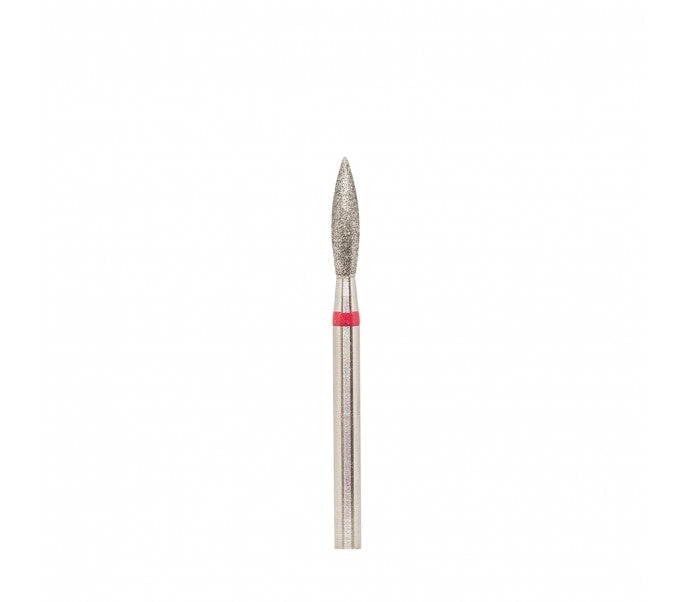 "Lepsnelė" Deimantinis nagų frezos antgalis, 2.5mm (raudona)