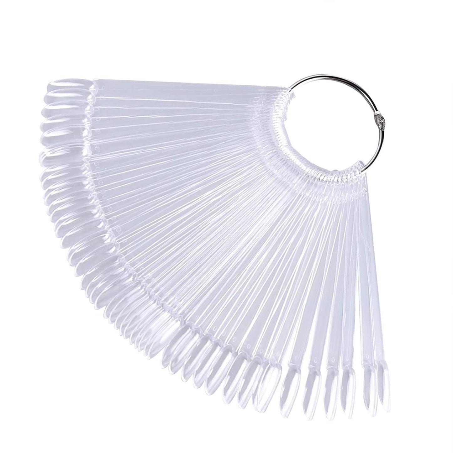 Nagų paletė ant žiedo (skaidri sp.) 50 vnt.