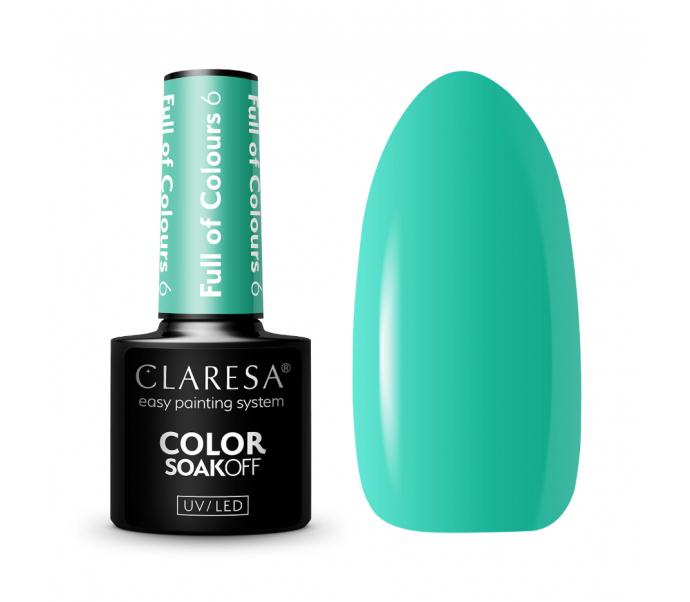 CLARESA gelinis lakas "FULL OF COLOURS 6", 5ml
