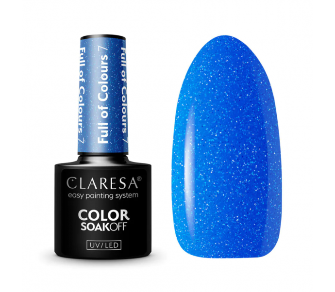 CLARESA gelinis lakas "FULL OF COLOURS 7", 5ml