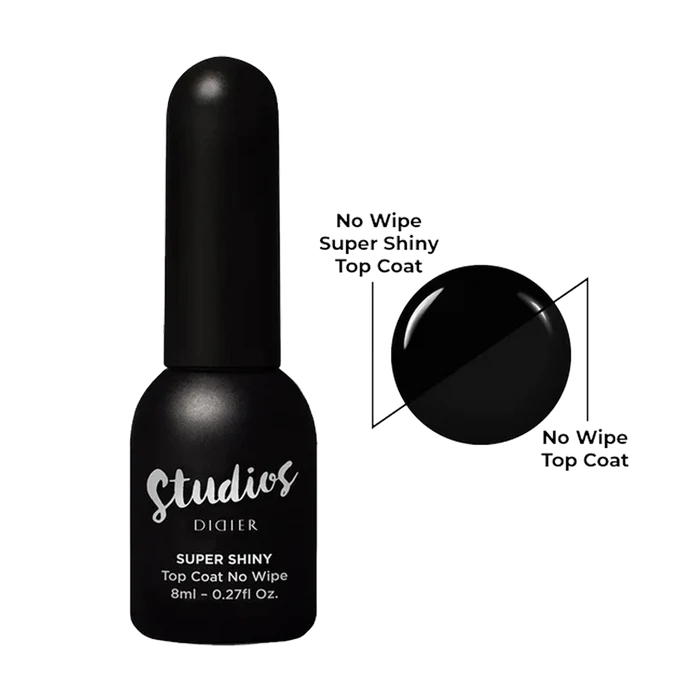 "STUDIOS DIDIER" Top'as/ Viršutinis sluoksnis be lipnumo "SUPER SHINY", 8ml