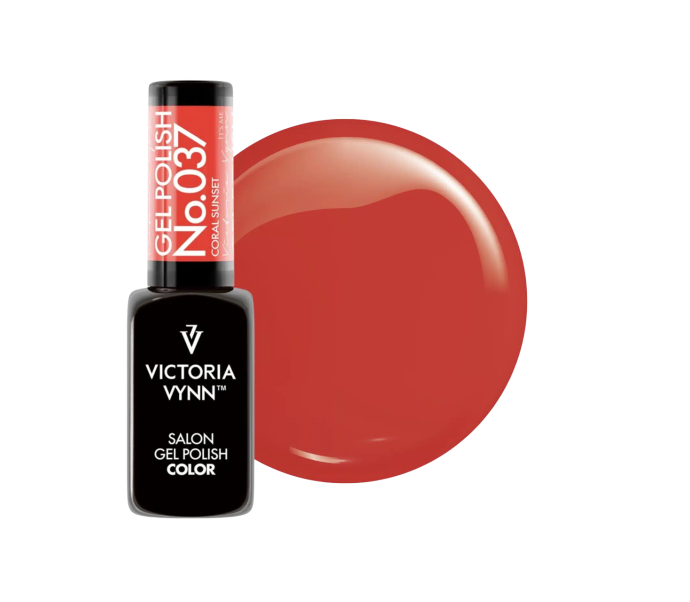 VICTORIA VYNN Gelinis lakas No.037 "CORAL SUNSET", 8ml