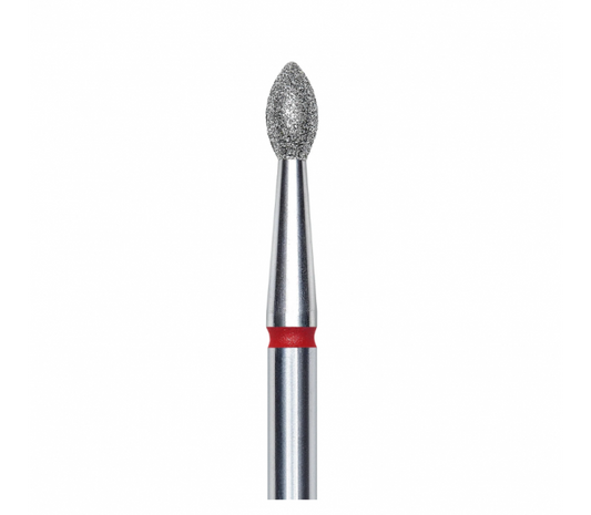 "Alyvuogė" Deimantinis nagų frezos antgaliukas, 2.5mm (raudona)