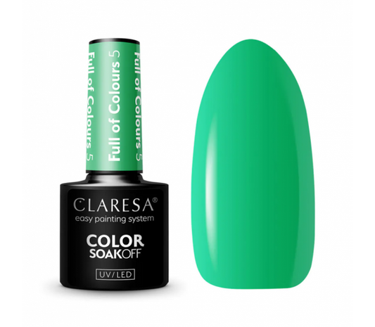CLARESA gelinis lakas "FULL OF COLOURS 5", 5ml