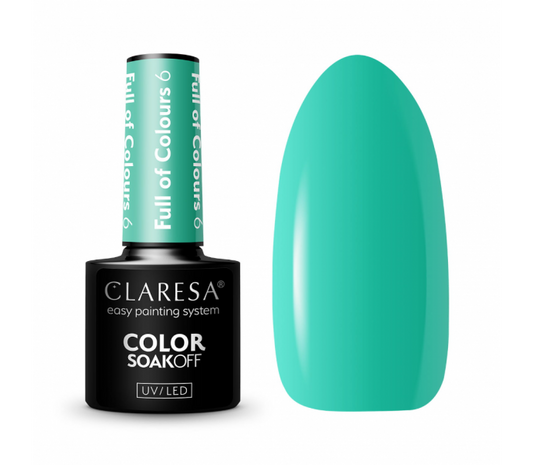 CLARESA gelinis lakas "FULL OF COLOURS 6", 5ml