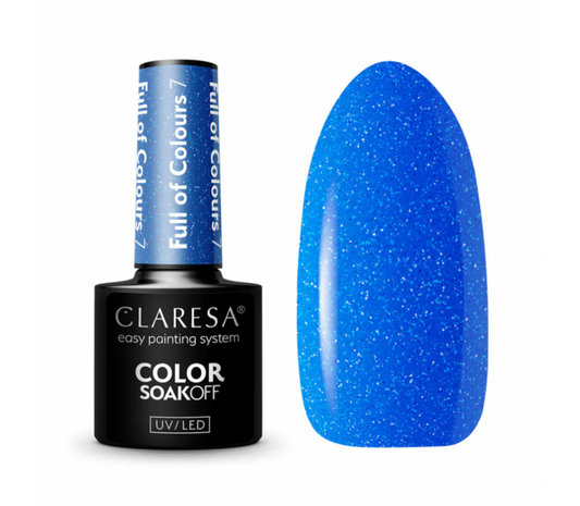 CLARESA gelinis lakas "FULL OF COLOURS 7", 5ml