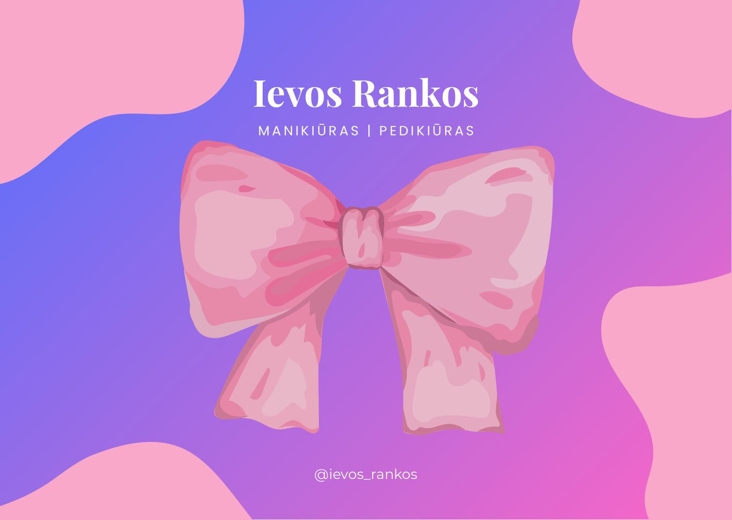 Manikiūro arba pedikiūro dovanų kuponas