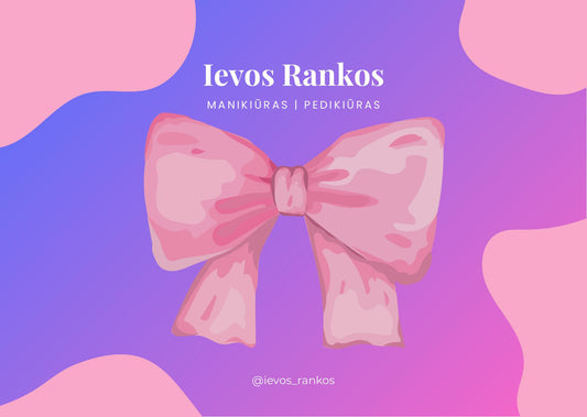 Manikiūro arba pedikiūro dovanų kuponas