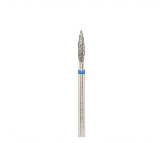 "Liepsnelė" Deimantinis nagų frezos antgaliukas, 2.5mm (mėlyna)