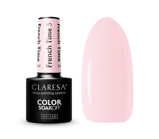 CLARESA gelinis lakas "FRENCH TIME 3", 5ml